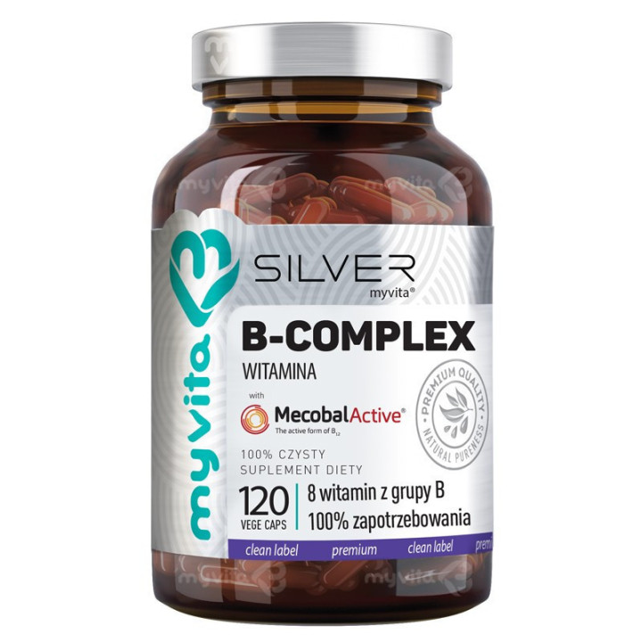 Witamina B-Complex 100% MyVita SILVER PURE | 1 kapsułka 100% RWS