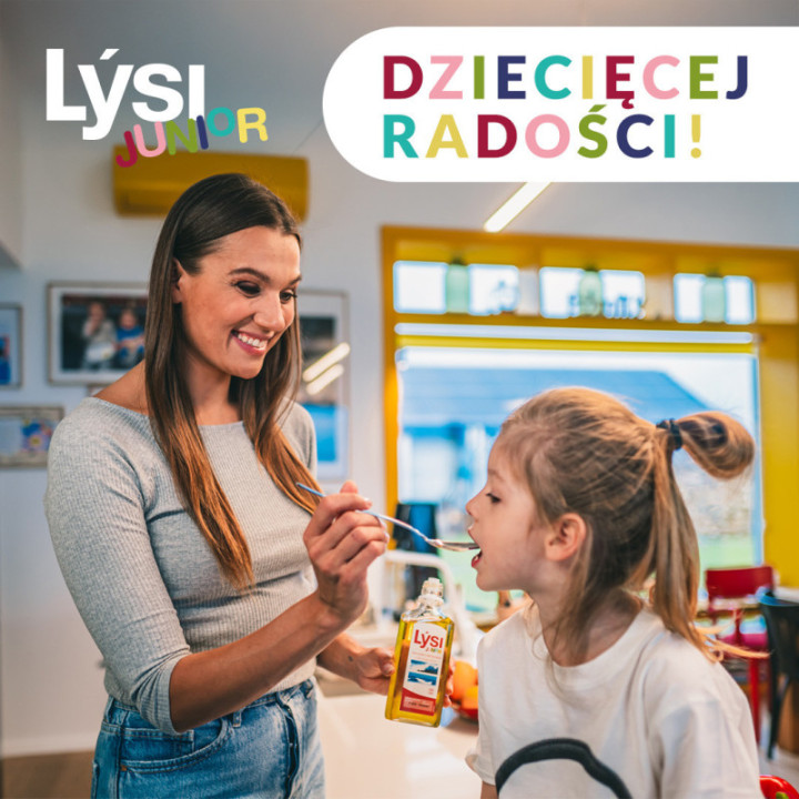 Junior Omega 3 perełki suplement diety o smaku gumy balonowej 60 kapsułek - LYSI