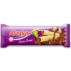 Rurki kukurydziane z kremem kakaowym bezglutenowe 18 g – Alaska Foods