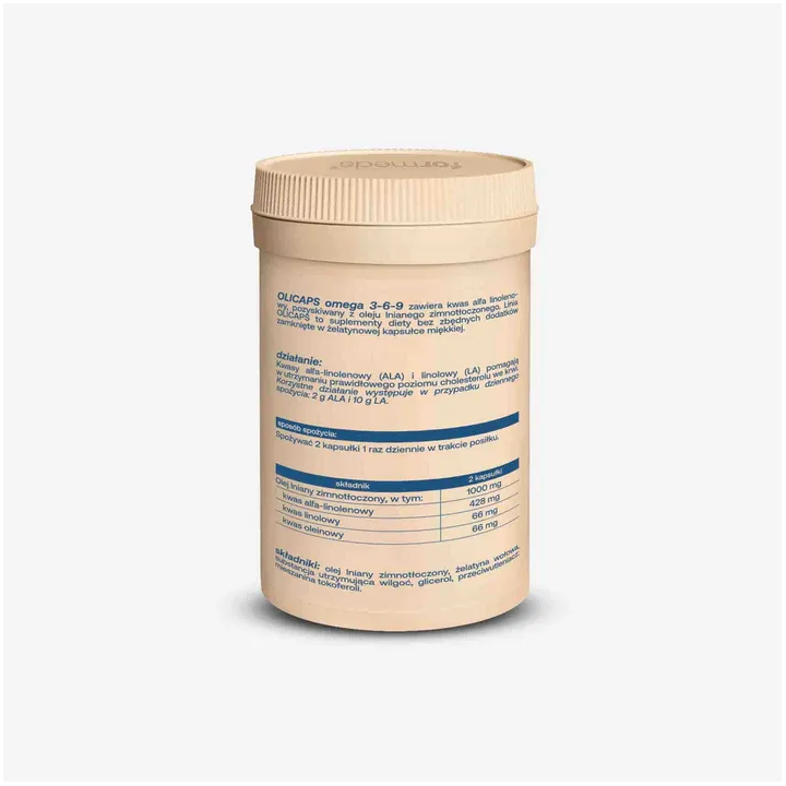 OLICAPS Omega 3-6-9 60 kaps. – Olej lniany ALA LA