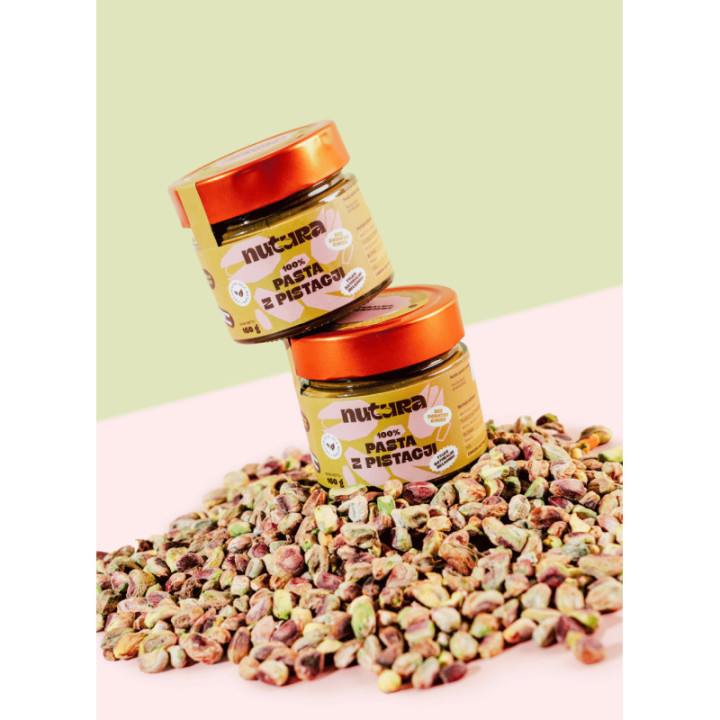 Pasta z pistacji 160g naturalna, bez dodatku cukru - Nutura