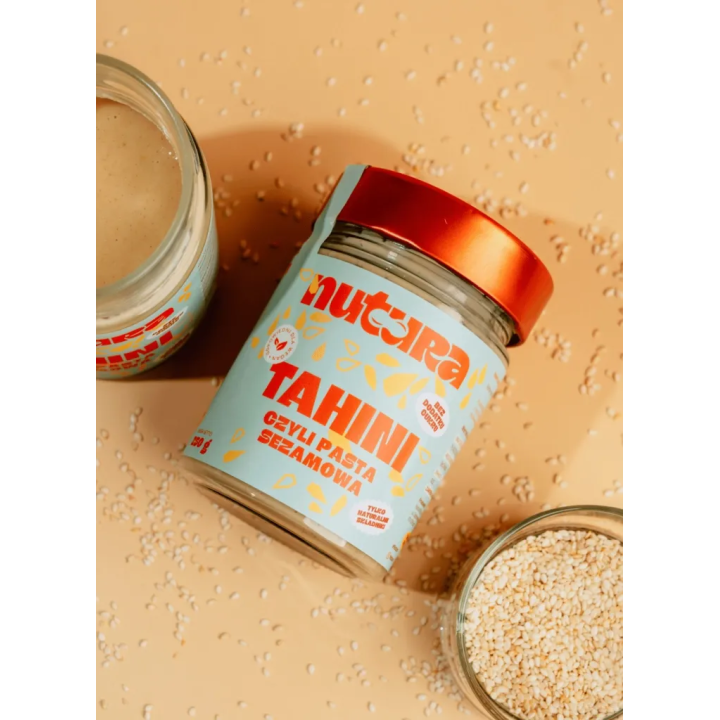 Pasta sezamowa tahini 100% naturalna bez cukru - Nutura 250 g