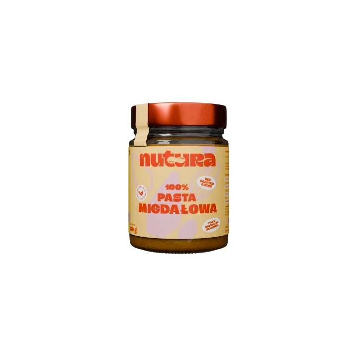 Pasta z migdałów 100% naturalna, bez cukru - Nutura 250 g