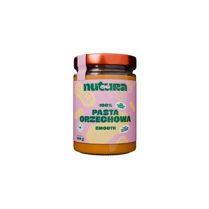 Pasta orzechowa kremowa bez cukru i bez soli 470 g - Nutura
