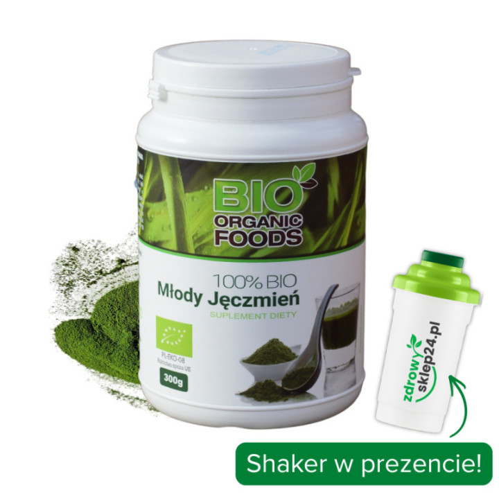 BIO Młody Jęczmień w Proszku + Shaker GRATIS – Naturalna Energia