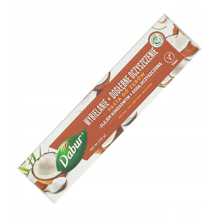 Dabur pasta wybielająca z olejem kokosowym i sodą 100 ml