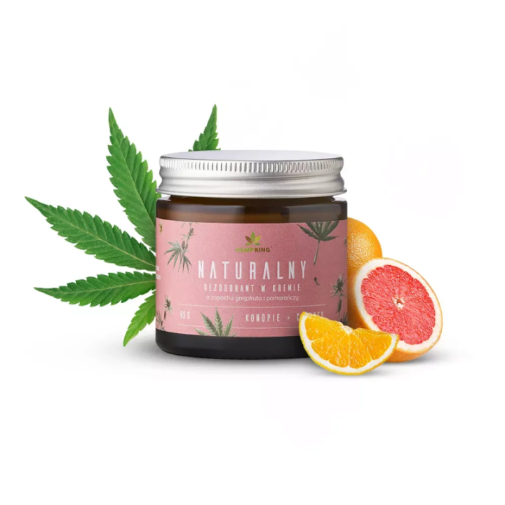 Naturalny dezodorant z CBD grejpfrut pomarańcza HempKing