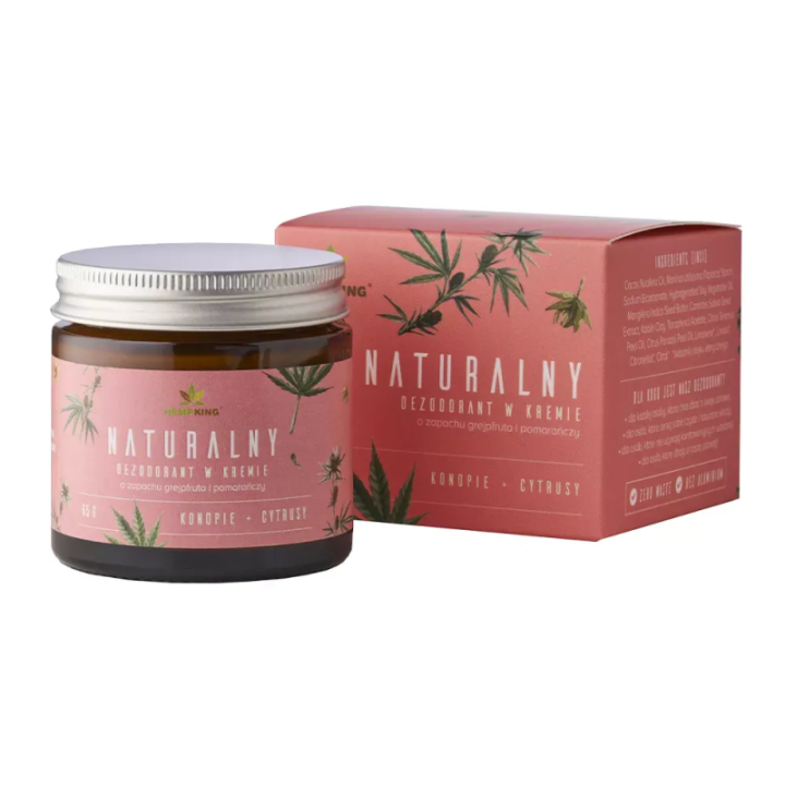 Naturalny dezodorant z CBD grejpfrut pomarańcza HempKing