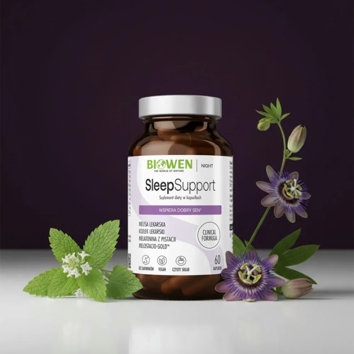 Sleep Support Biowen 60 kapsułek suplement na lepszy sen