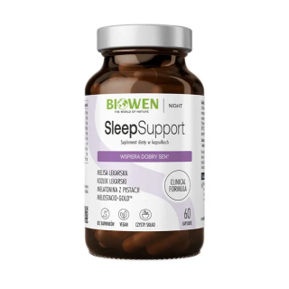 Sleep Support Biowen 60 kapsułek suplement na lepszy sen