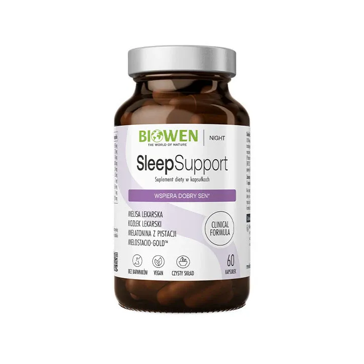 Sleep Support Biowen 60 kapsułek suplement na lepszy sen
