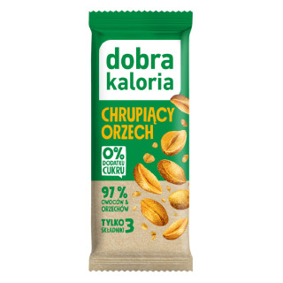 Baton chrupiący orzech 35 g – bez dodatku cukru