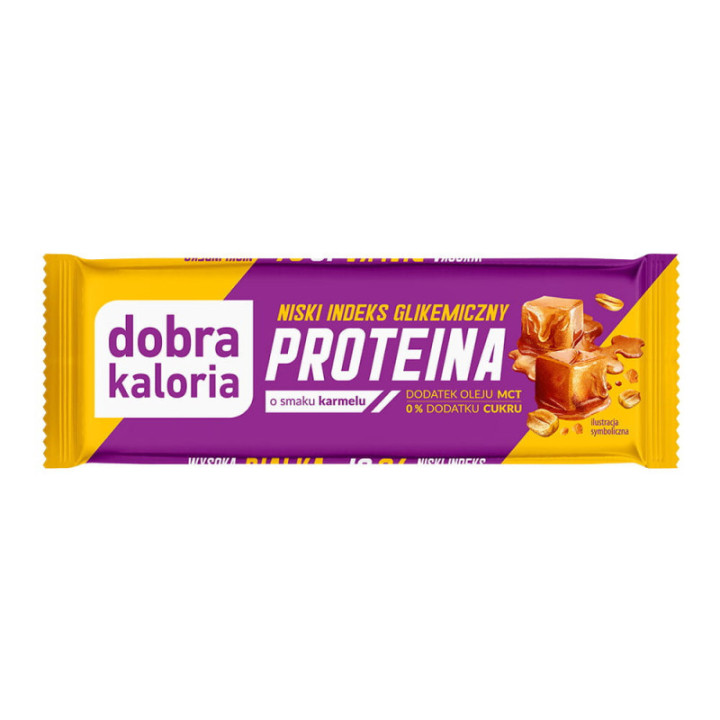 Baton PROTEIN karmel 45 g – niski IG 36