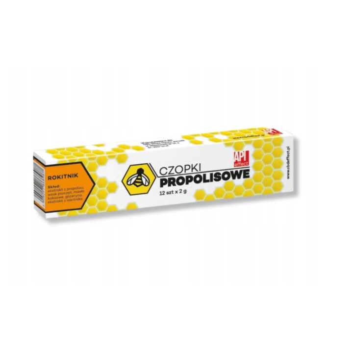 Czopki propolisowe z rokitnikiem 12 szt – naturalne