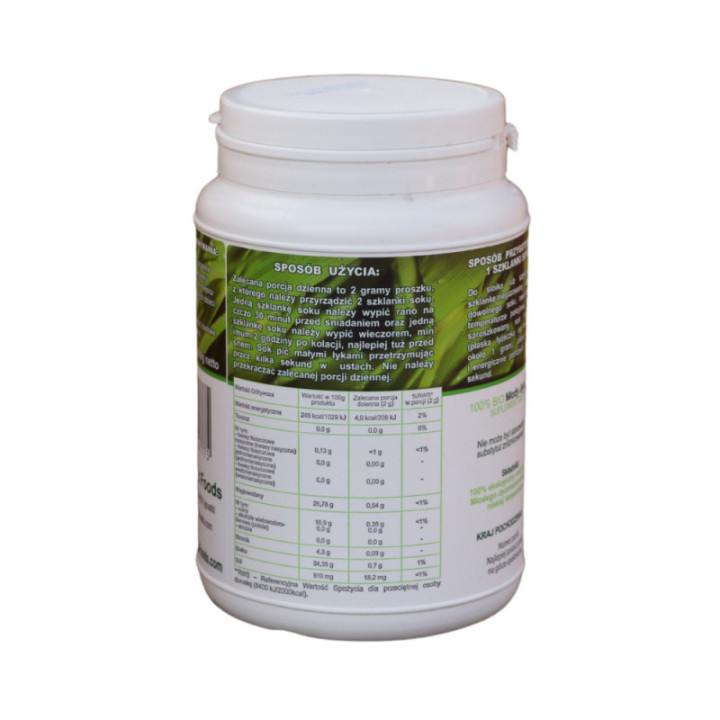 BIO Młody Jęczmień BIO Organic Foods suplement diety 300 g bez shakera