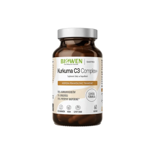Kurkumina (kurkuma) C3 Complex+, 98% kurkuminoidów Biowen suplement diety – 60 kapsułek