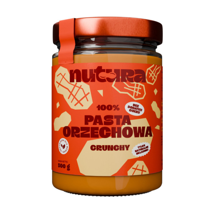 Pasta Orzechowa Crunchy NUTURA 500g