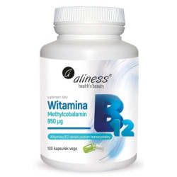 Witamina B12 Metylokobalamina 950 µg – 100 kapsułek VEGE Aliness