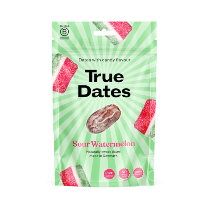 True Dates Sour Watermelon 100g | Zdrowe daktyle arbuzowe