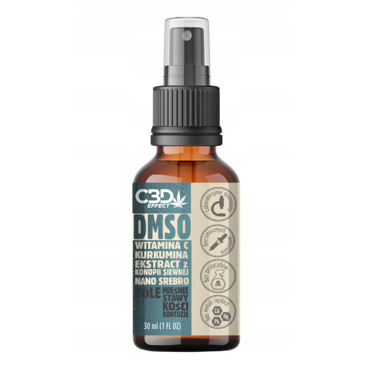 DMSO Spray 30 ml – spray rozgrzewający z CBD i kurkuminą
