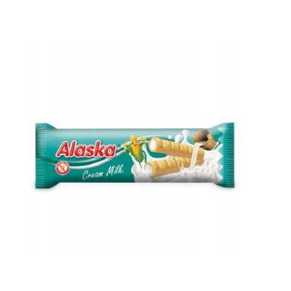 Rurki Kukurydziane z Kremem Mlecznym Bezglutenowe 18g Alaska