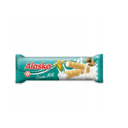 Rurki kukurydziane z kremem mlecznym bezglutenowe 18 g – Alaska Foods