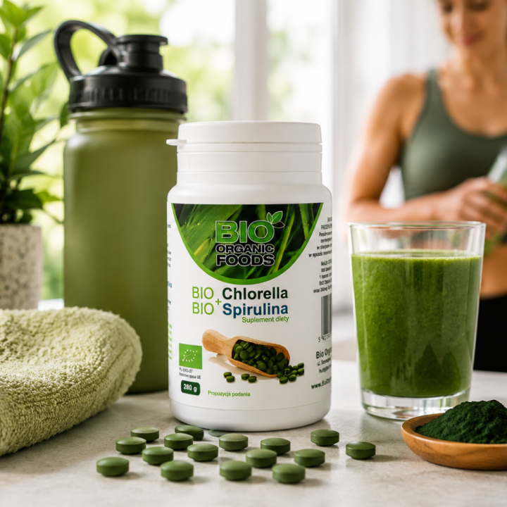 BIO Chlorella i Spirulina – naturalne Superfoods w jednej kapsułce