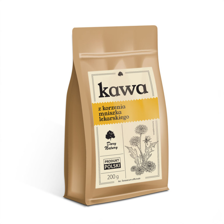 Kawa z korzenia mniszka lekarskiego 200 g – naturalna kawa bez kofeiny