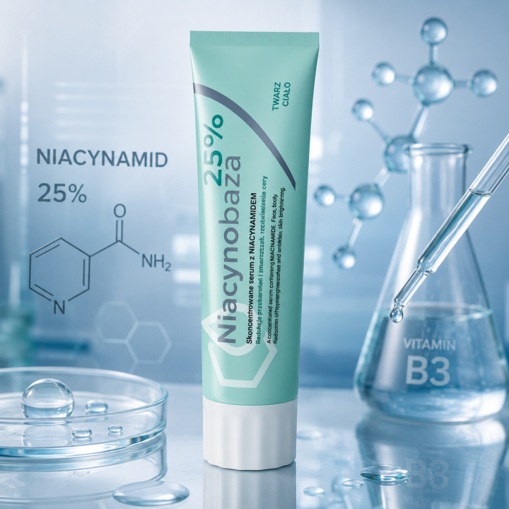 Niacynobaza 25% serum z niacynamidem 30 g – przebarwienia i pory