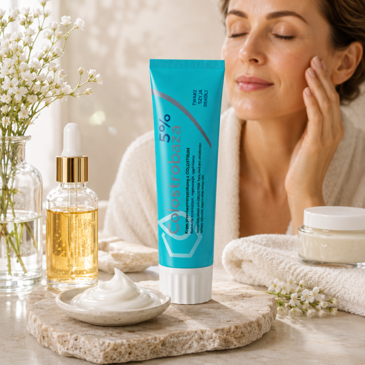 Colostrobaza 5% krem z colostrum 30 g – regeneracja i redukcja zmarszczek