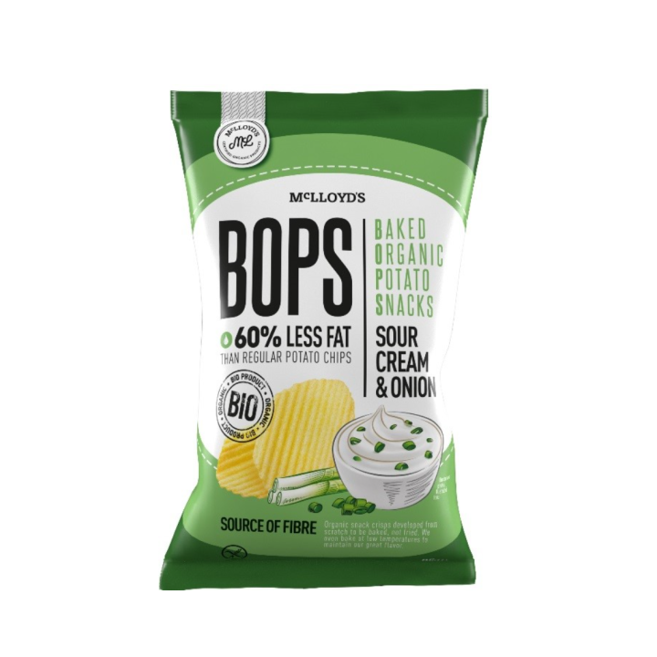 Chipsy Ziemniaczane Pieczone Śmietanka z Cebulką BIO 85g