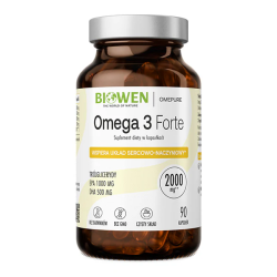 Omega 3 Forte 1000 mg EPA, 500 mg DHA Biowen suplement diety – 90 kapsułek