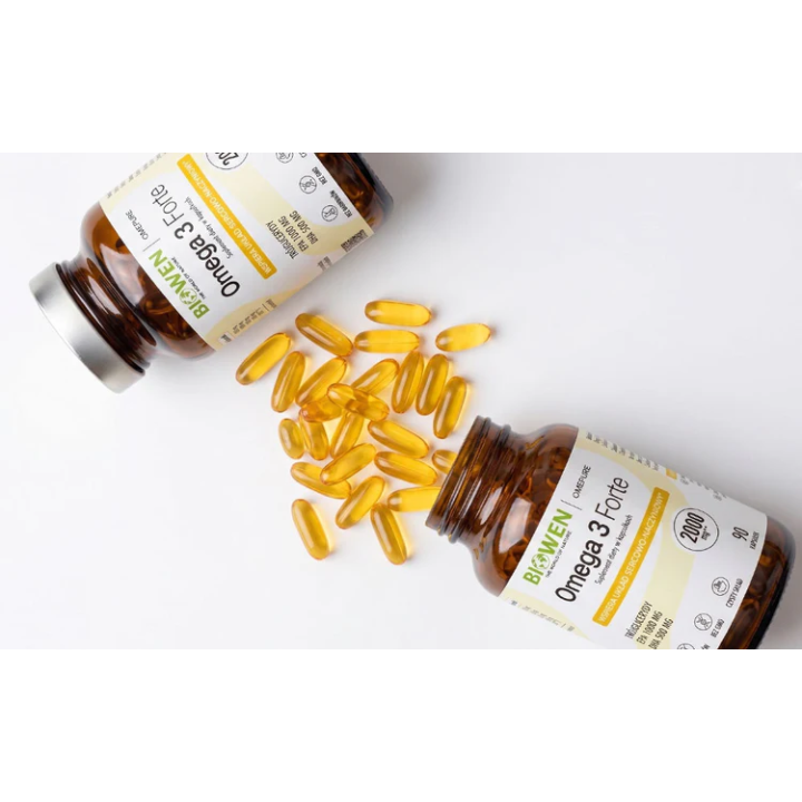 Omega 3 Forte 1000 mg EPA, 500 mg DHA Biowen suplement diety – 90 kapsułek