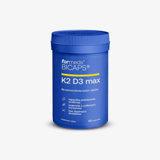 BICAPS K2 D3 MAX 4000 IU – witamina D3 + K2 MK-7