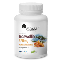 Boswellia 350 mg Aliness – wysokostandaryzowany ekstrakt BosFlex® dla stawów 100 kapsułek