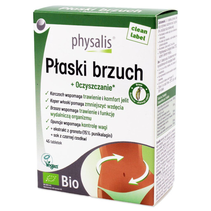 Zestaw płaski brzuch + spalanie tłuszczu Physalis tabletki