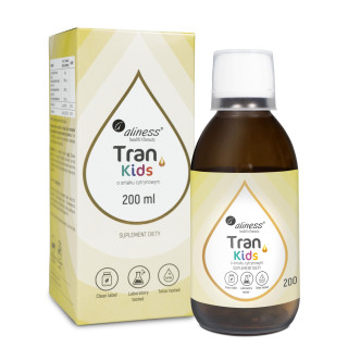 Aliness Tran KIDS z dorsza + Witamina A 200 ml | Omega-3 dla dzieci