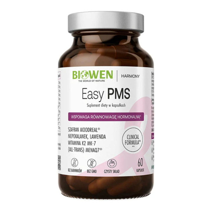 Easy PMS Biowen 60 kapsułek – wsparcie przy PMS i równowadze hormonalnej