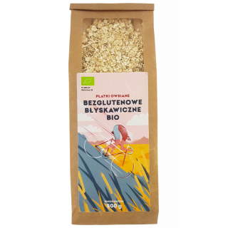 BIO Płatki owsiane bezglutenowe błyskawiczne 500 g