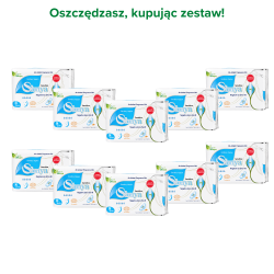 Shuya Health Sensitive podpaski nocne zestaw 10 opakowań - 80 szt. + BEZPŁATNA DOSTAWA