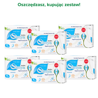 Zestaw 6x Podpaski nocne Shuya Health Sensitive 48 szt. + Darmowa dostawa