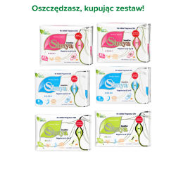 Shuya Health Sensitive Zestaw Miesięczny - 2x Wkładki + 2x Podpaski Dzienne + 2x Podpaski Nocne BEZPŁATNA DOSTAWA