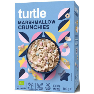 Chrupki zbożowe z piankami marshmallow BIO bezglutenowe 300g | Turtle