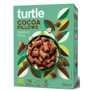 Poduszki ryżowe z kremem orzechowo-kakaowym BIO bezglutenowe 300g | Turtle