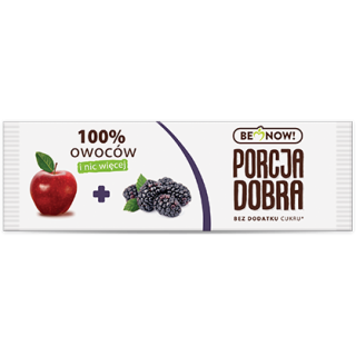 Przekąska owocowa jabłkowo-jeżynowa Porcja Dobra 16 g
