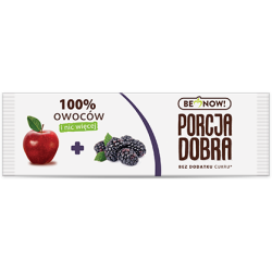 Przekąska owocowa jabłkowo-jeżynowa Porcja Dobra 16 g