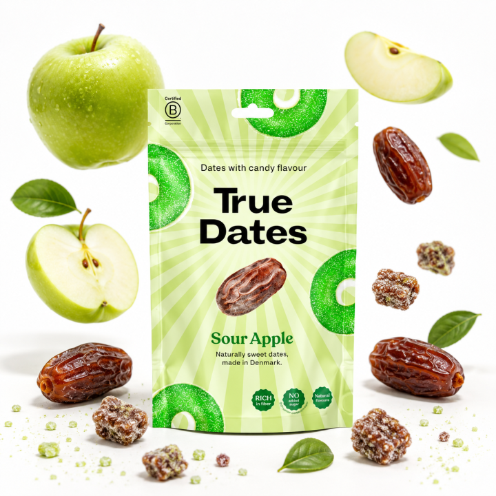 True Dates Sour Apple 100g | Zdrowe daktyle kwaśne jabłko