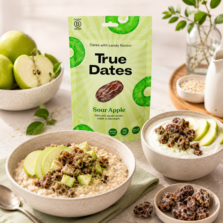 True Dates Sour Apple 100g | Zdrowe daktyle kwaśne jabłko