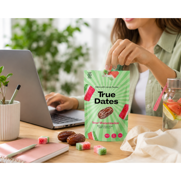 True Dates Sour Watermelon 100g | Zdrowe daktyle arbuzowe