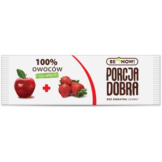 Przekąska owocowa jabłkowo-truskawkowa Porcja Dobra 16 g